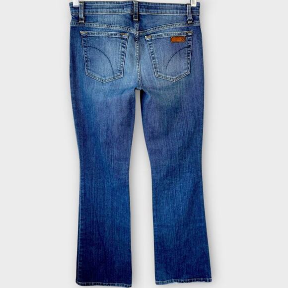 JOE'S Slim Petite Fit Bootcut Mid Rise Blue Washed Jeans Faded Stretch Size W26 - Picture 3 of 14